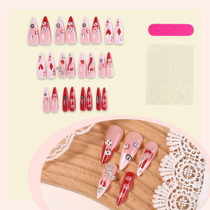 Whimsical Holiday Themed Press-On Nail Set Bowlift