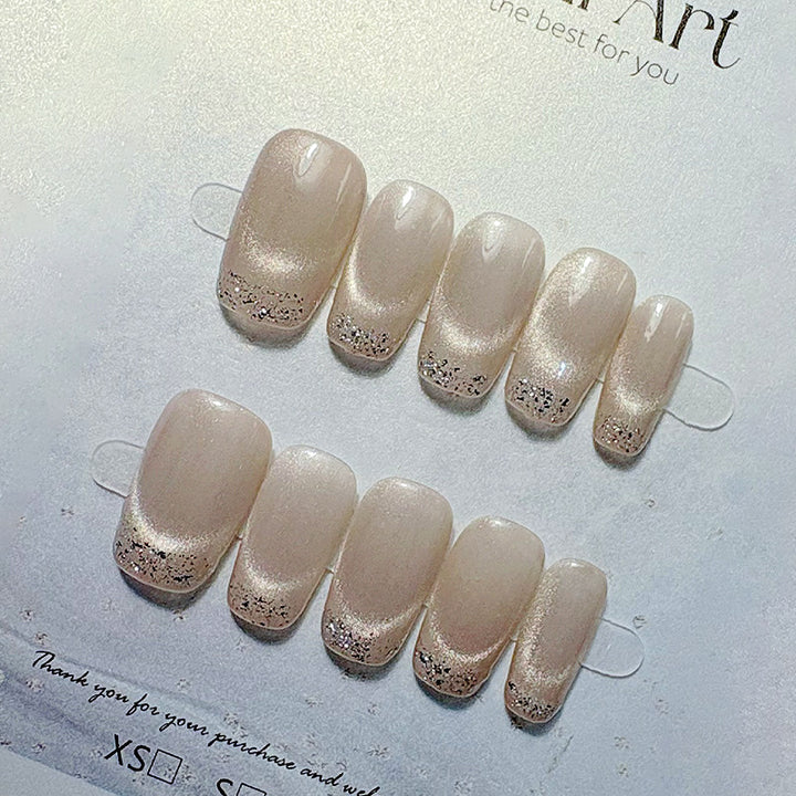 Premium French Tip Press-On Nails Bowlift
