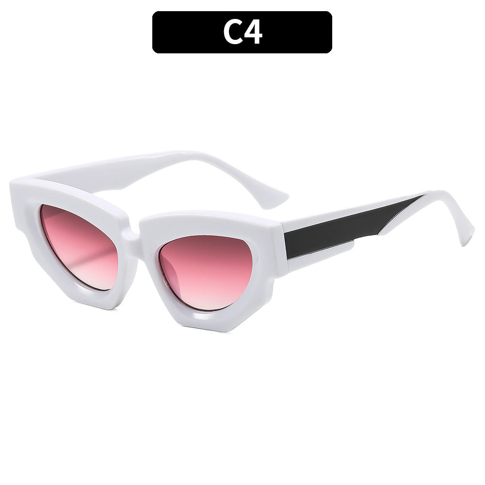 Statement Angular Cat-Eye Sunglasses