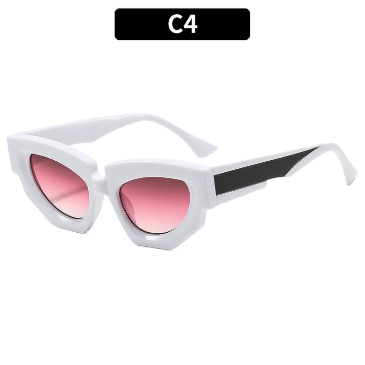 Statement Angular Cat-Eye Sunglasses