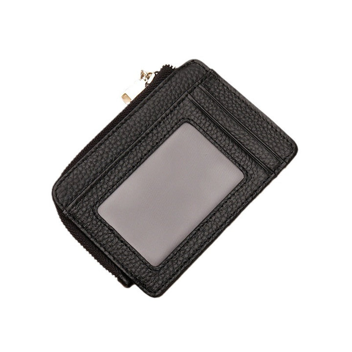 Zippered Leather Cardholder Bowlift