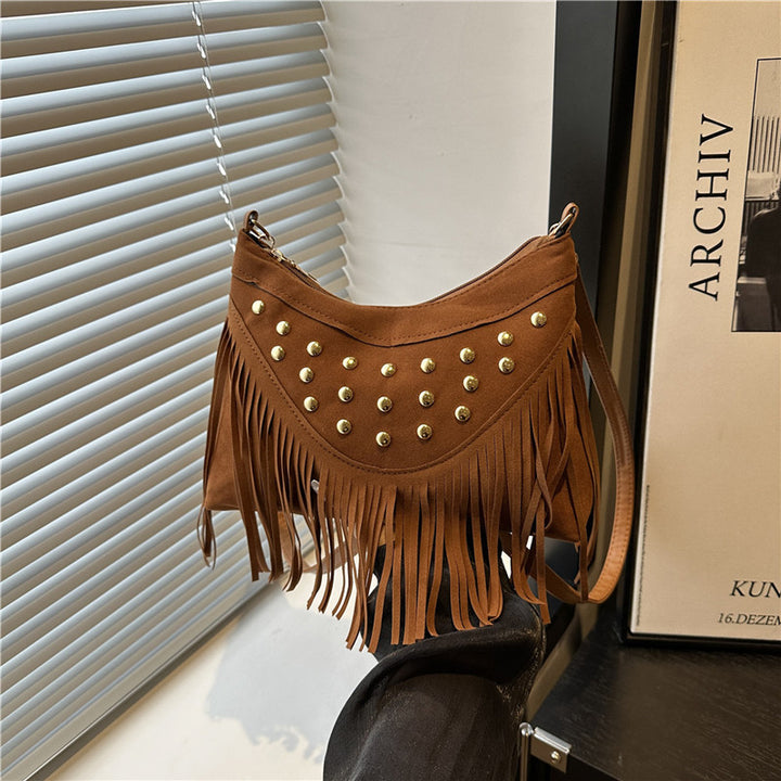 Decorative Fringe Crossbody Bag Bowlift