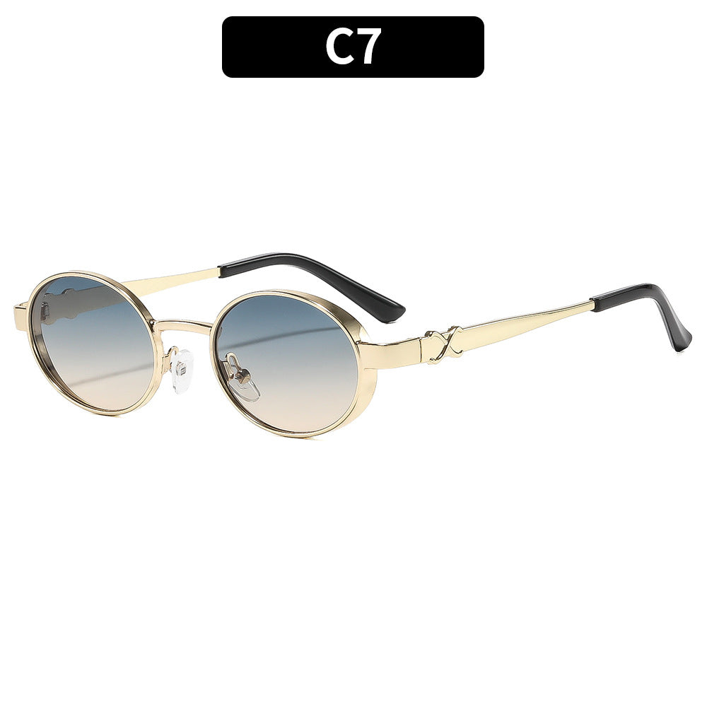 Luxe Oval Frame Sunglasses