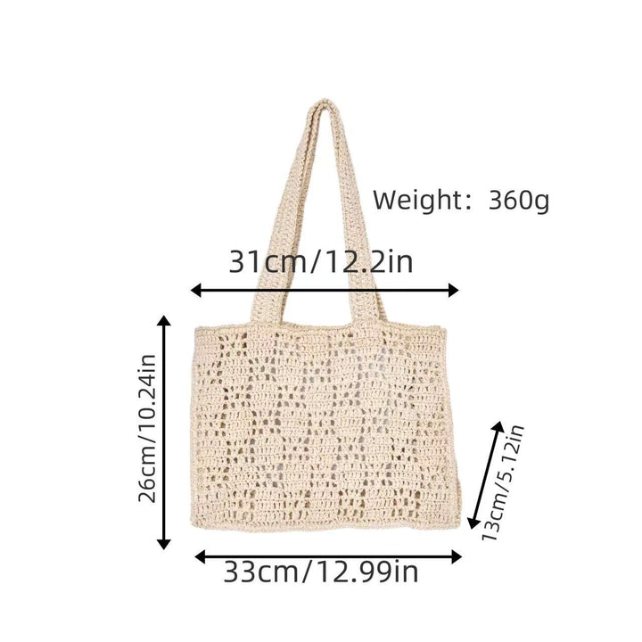 Braided Tote Bag Made of Natural Material Bowlift