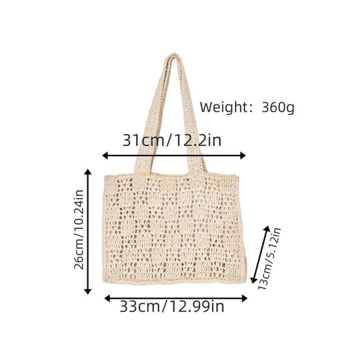 Braided Tote Bag Made of Natural Material Bowlift