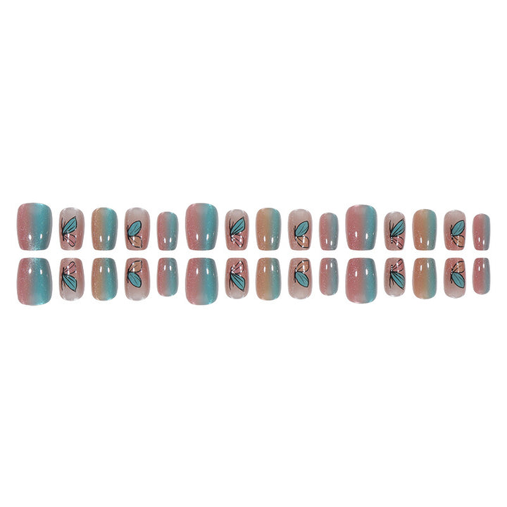 Floral-Inspired Press-On Nail Set Bowlift