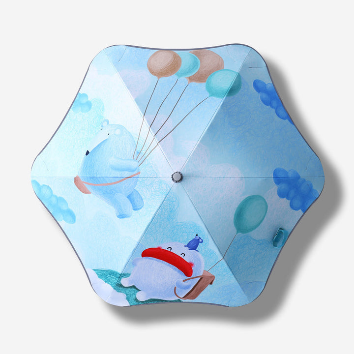 Women Children's Umbrella with Dinosaur Design Bowlift