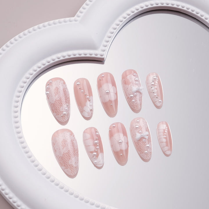 Elegant 3D Decorative Nail Enhancements Bowlift