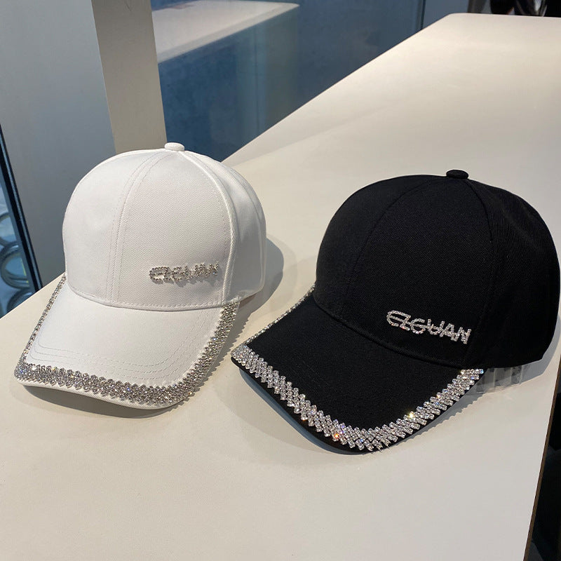 Women's Sparkling Rhinestone-Trimmed Baseball Cap Bowlift