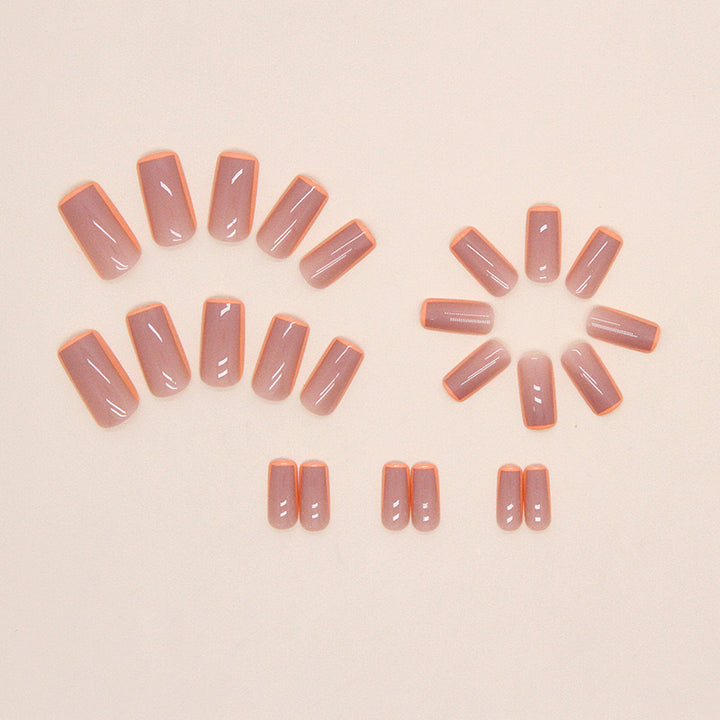 Artificial nail tips with glamorous design and neon accents Bowlift