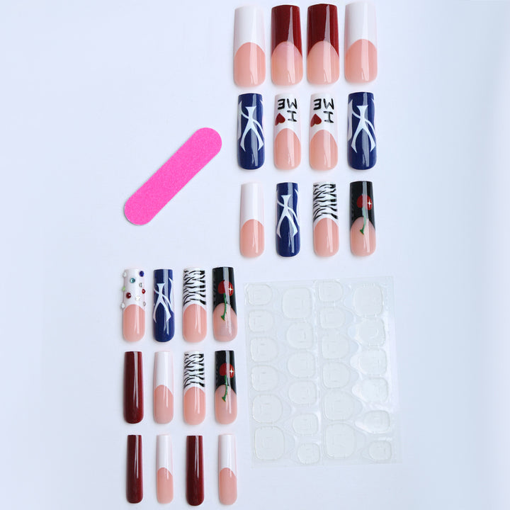 Artificial nails with creative designs Bowlift