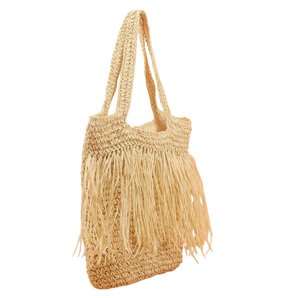 Fransige Tote Bag Made from Handmade Straw Bowlift