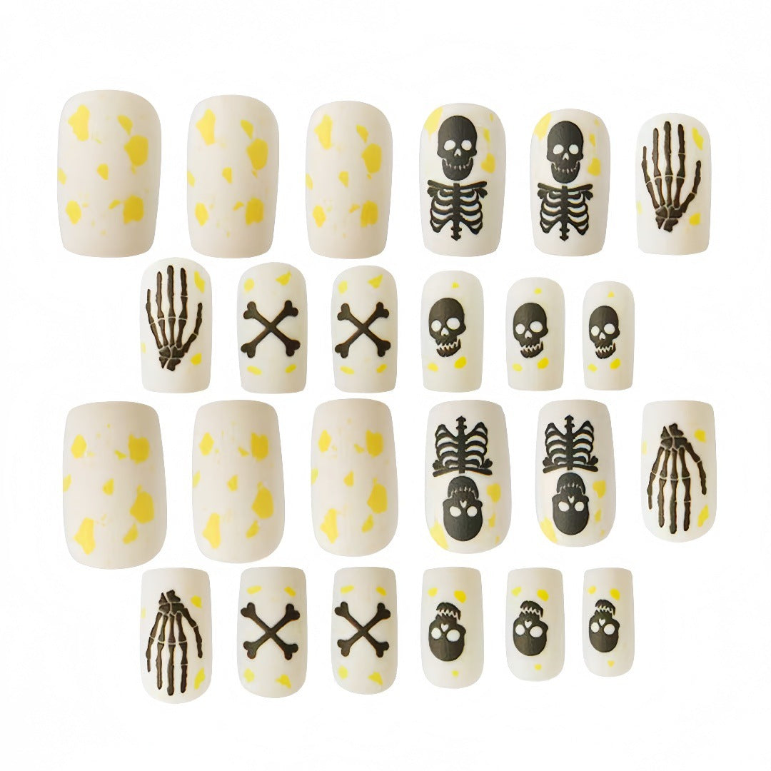 Creative Skeleton Nail Art Design Bowlift