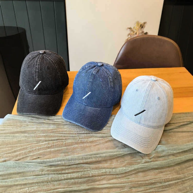 Men's Classic Denim-Style Baseball Cap Bowlift