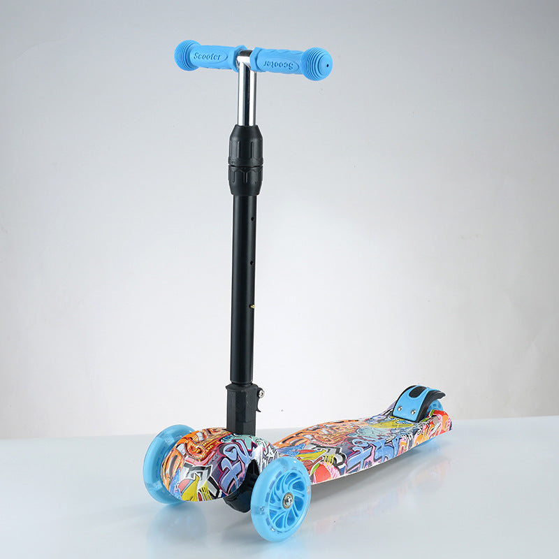 Kid-Friendly Foldable Kick Scooter Bowlift