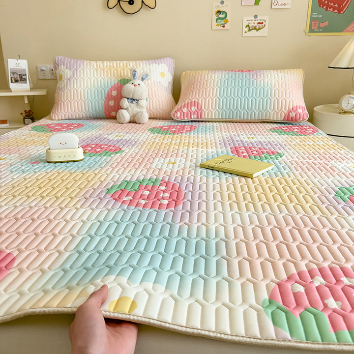 Playful Rabbit-Themed Quilted Bedspread Set