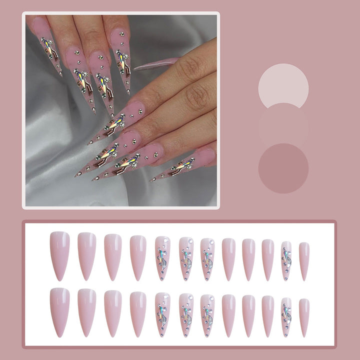Glamorous artificial nail design Bowlift