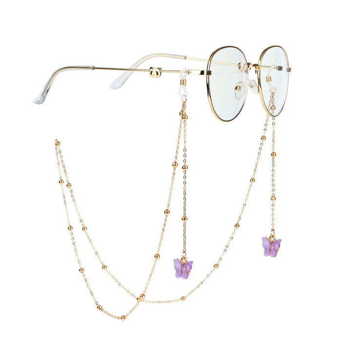Decorative Butterfly Eyewear Chain Bowlift