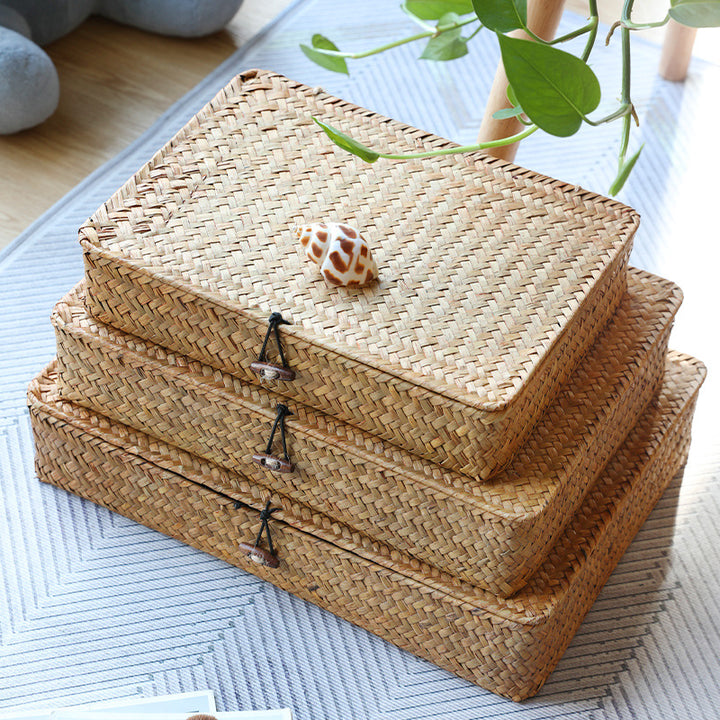 Handcrafted Natural Storage Box Bowlift