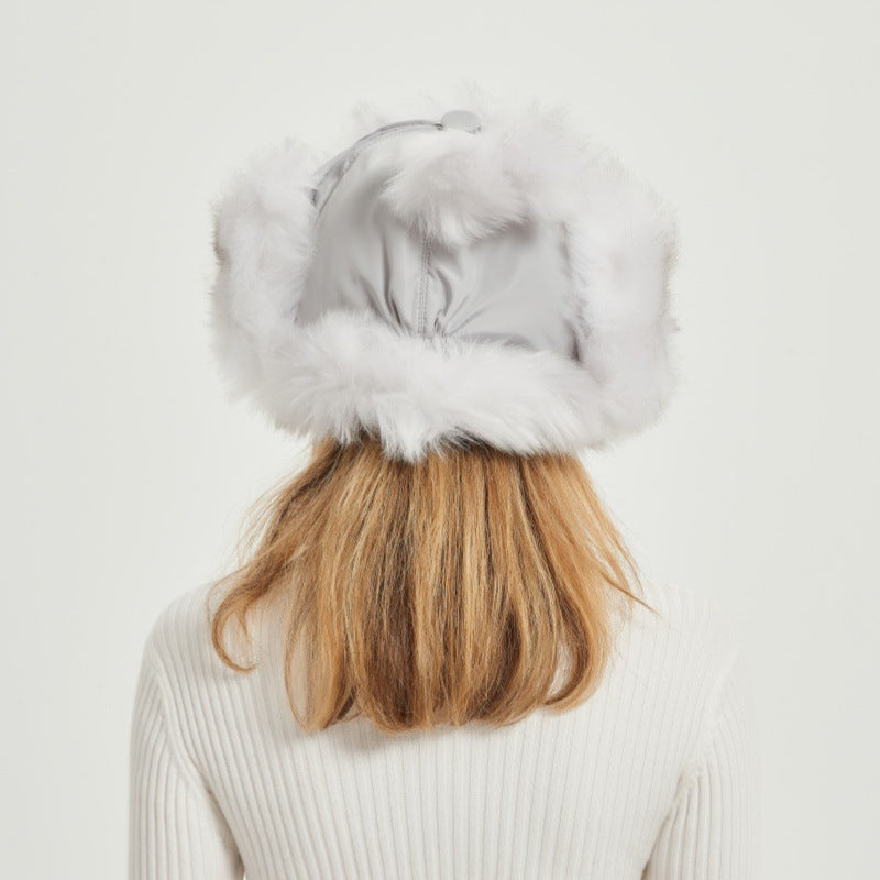 BowLift | Women’s Chunky Faux Fur Winter Hat with Animal Ears