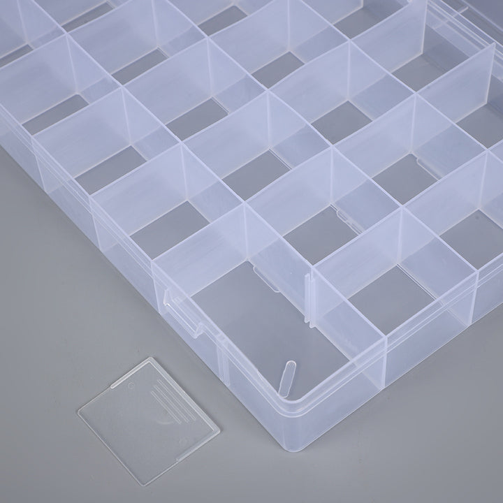 Adjustable Compartment Craft Storage Box Bowlift