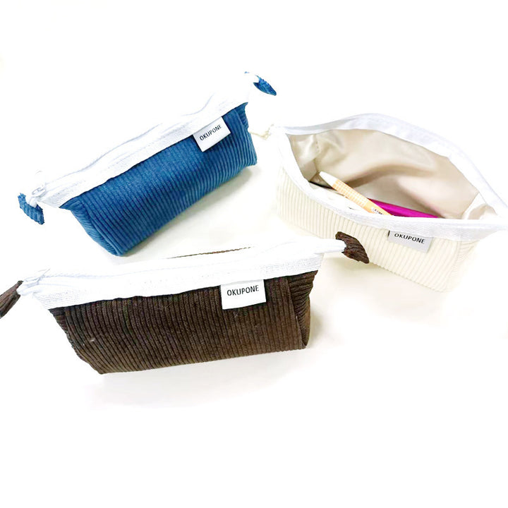 Corduroy Cosmetic Pouch Bowlift