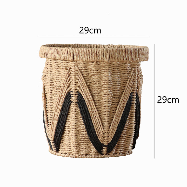 Decorative basket with graphic pattern Bowlift