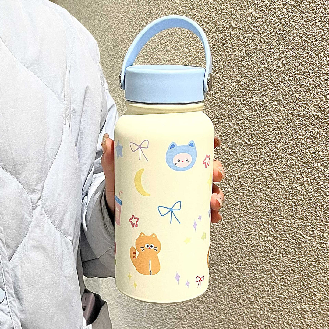 Women’s insulated bottle with practical carrying bag and playful design Bowlift