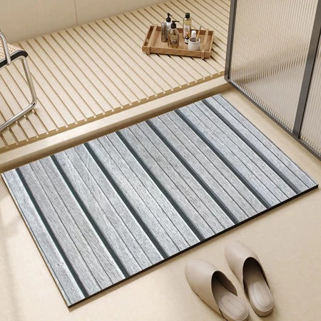 Rustic Wooden Slat Bath Mat