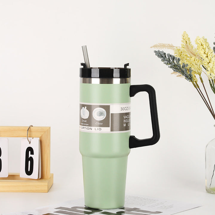 Ladies Insulated Portable Drinking Cup with Straw Bowlift