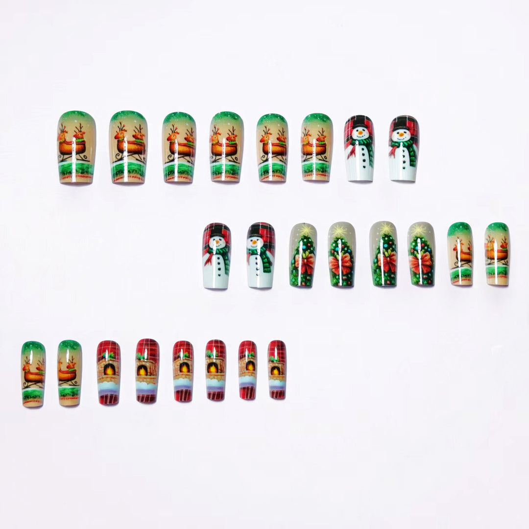 Creative Christmas Art Nails in Festive Design Bowlift