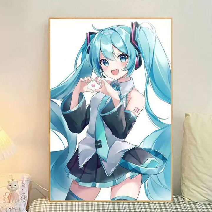 Anime-Themed Illustrated Canvas Art Print Bowlift