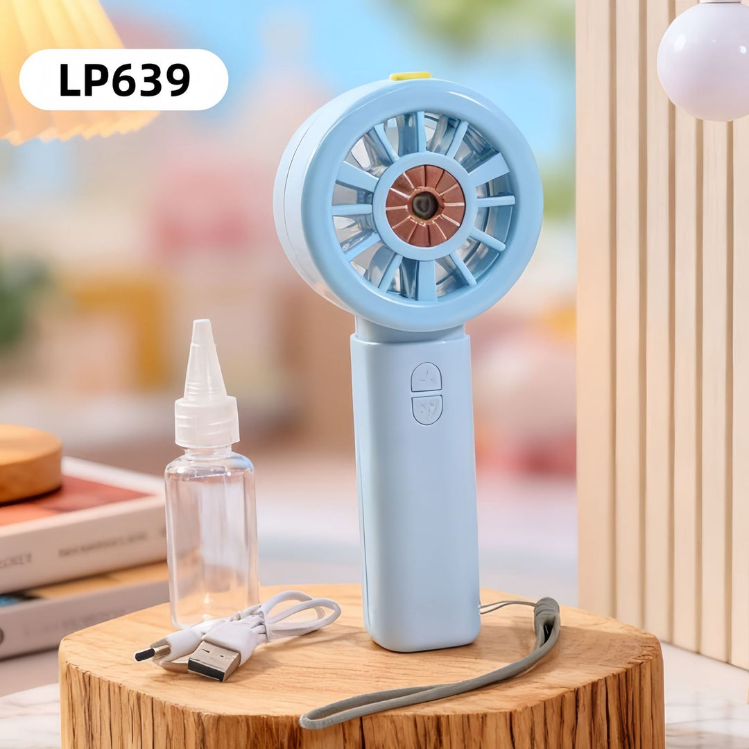 Ladies portable spray fan with USB charging function and ergonomic design Bowlift