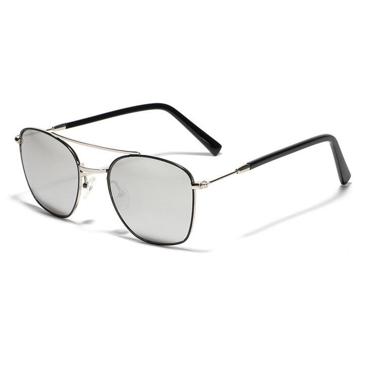 Women's fashionable square sunglasses with luxurious metal frame Bowlift