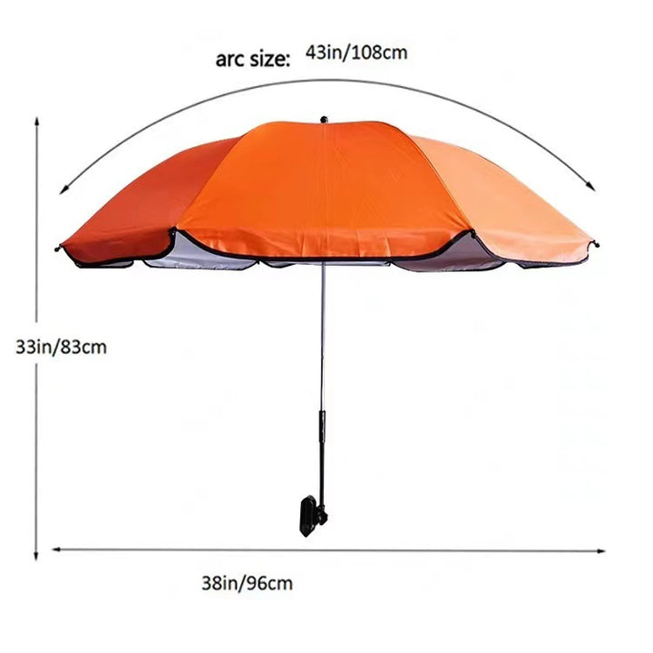 Women's Adjustable Beach Sunshade Umbrella with Ground Anchor Bowlift