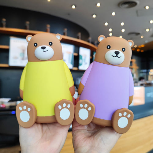 Women's playful bear drinking bottle Bowlift