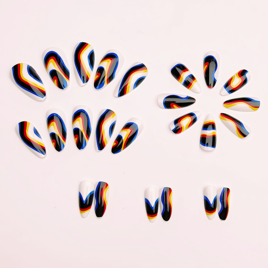 Abstract Artistic Nail Design Bowlift