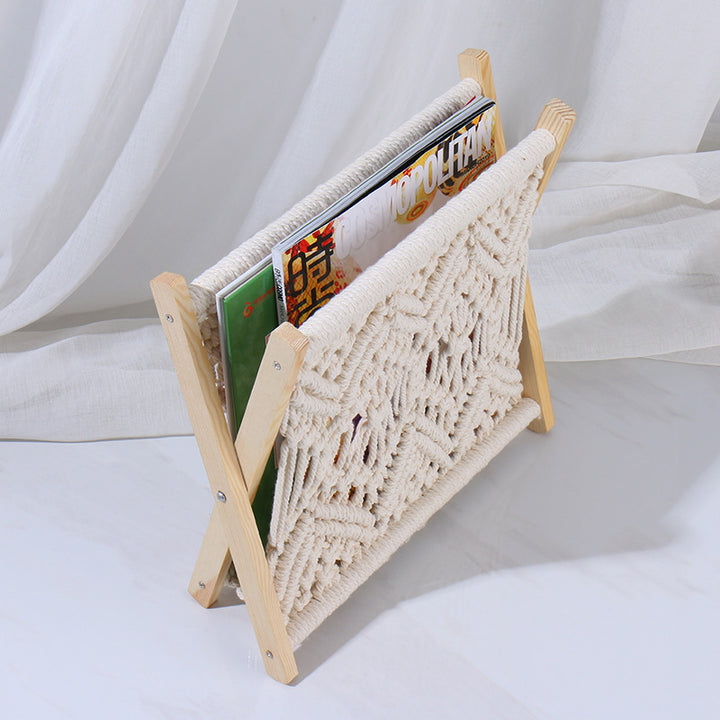 Macrame Magazine Rack Bowlift