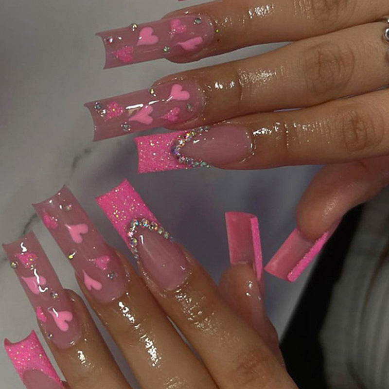 Playful heart nail art Bowlift