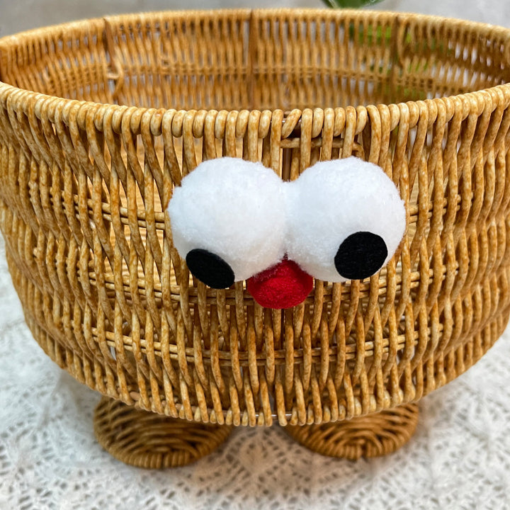 Cute Animal Face Storage Basket Bowlift
