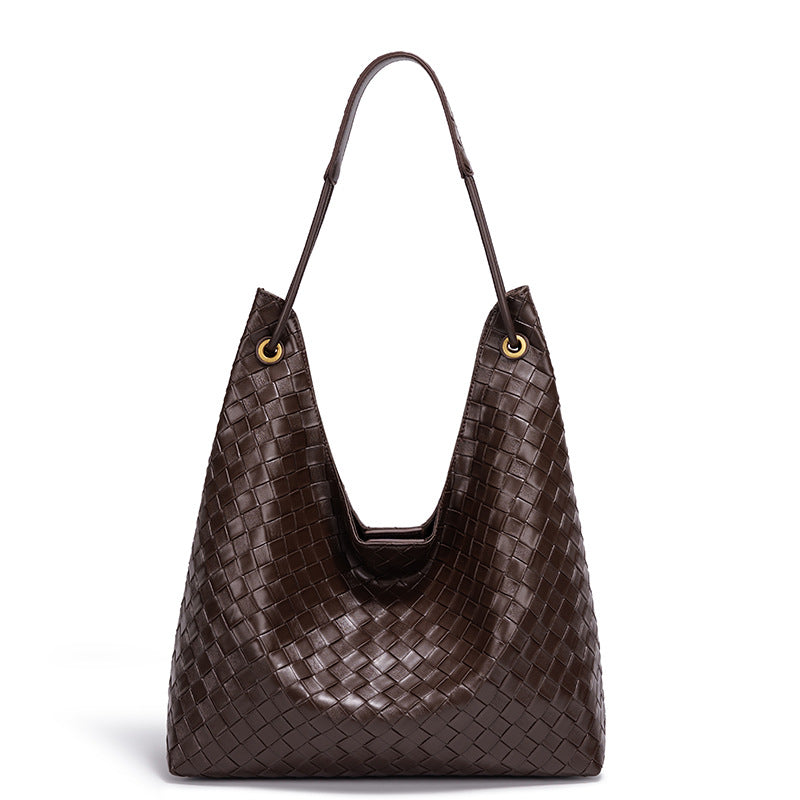 Stylish Woven Hobo Handbag Bowlift