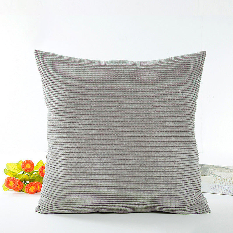 Textured Ribbed Decorative Cushion