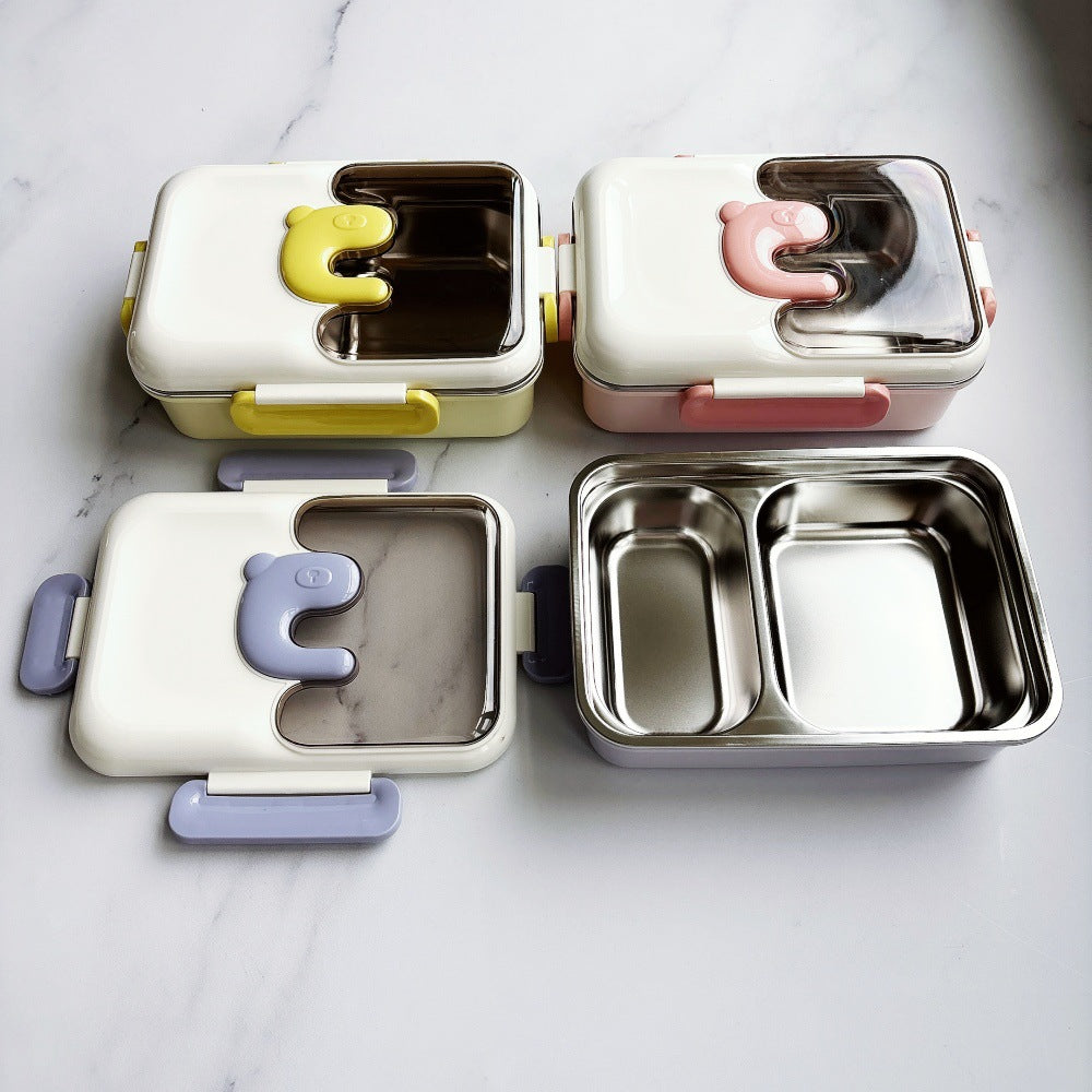 Cute Bear-Themed Lunch Box