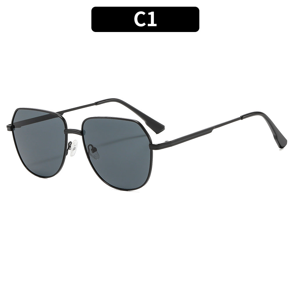 Premium Geometric Aviator Sunglasses