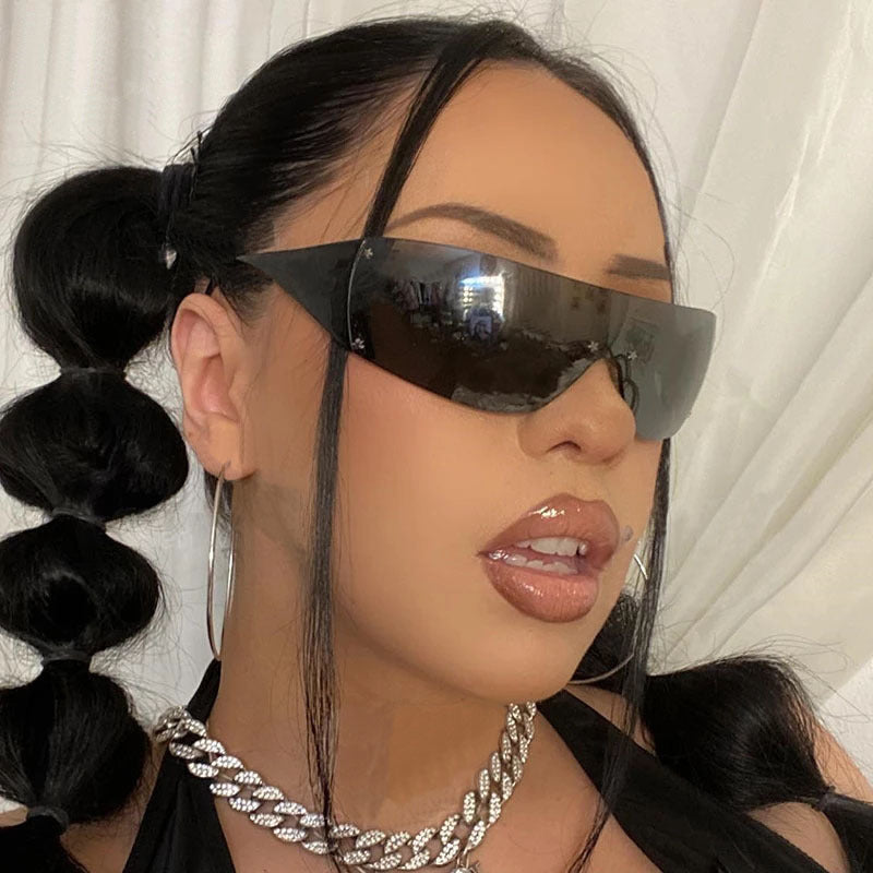 Women's stylish visor-like sunglasses Bowlift