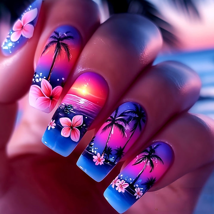 Tropical Sunset Nail Art Bowlift 1788155449