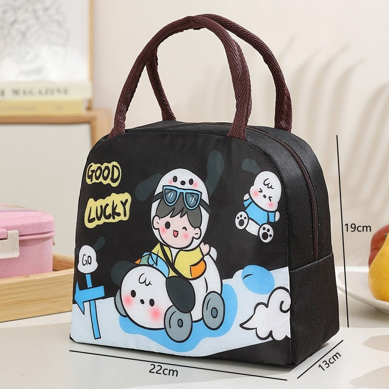 Cartoon-Themed Insulated Lunch Bag Bowlift