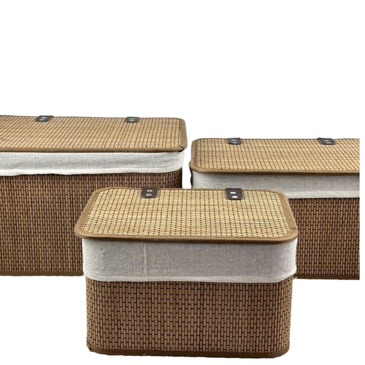 Multifunctional Storage Box Made of Bamboo Bowlift