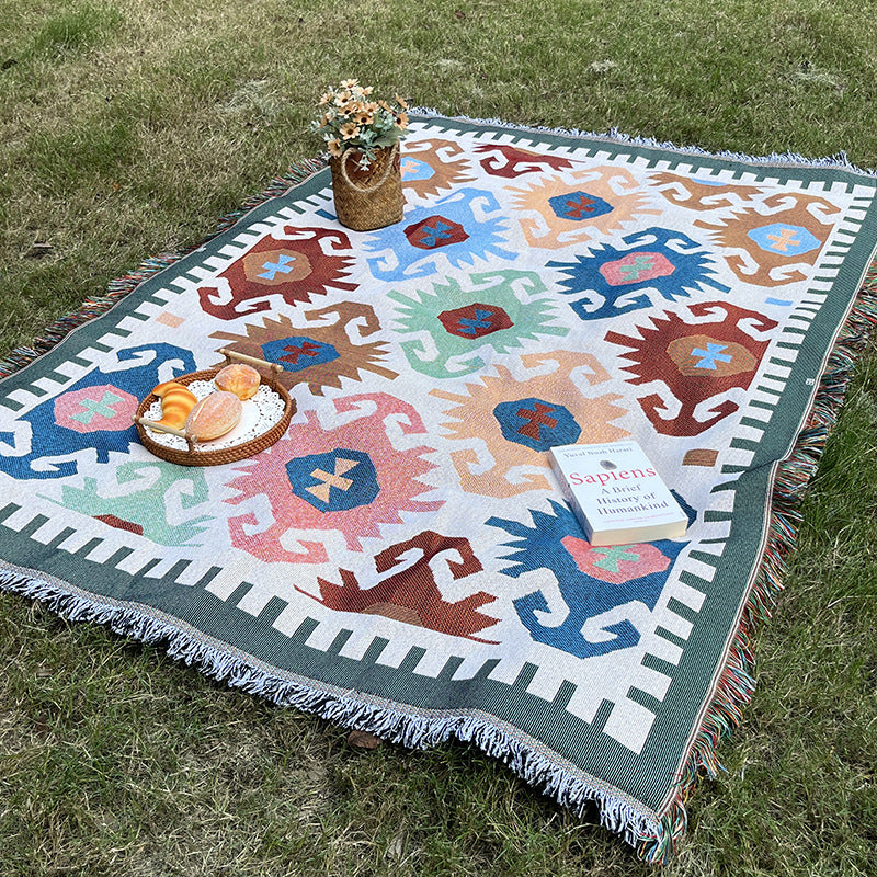 Playful Cartoon-Themed Throw Blanket