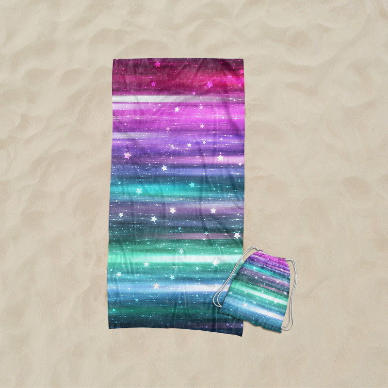 Beach towel with elaborate wave design Bowlift